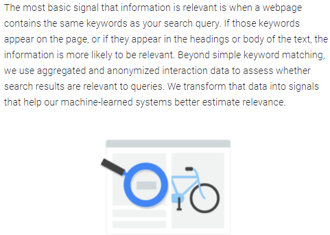 on page seo według google